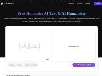 Desktop screenshot for aihumanize.io