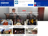 Desktop screenshot for expreso.ec