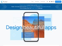 Desktop screenshot for flutter.io