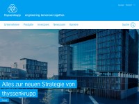 Desktop screenshot for thyssenkrupp.com
