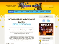 Desktop screenshot for myabandonware.com