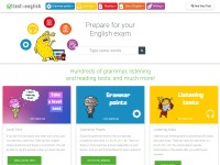 Desktop screenshot for test-english.com