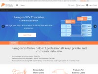 Desktop screenshot for paragon-software.com