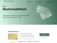 Screenshot of allekredittkort.org