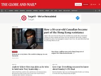 Desktop screenshot for theglobeandmail.ca