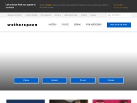 Desktop screenshot for jdwetherspoon.com