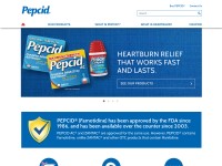 Desktop screenshot for pepcid.com