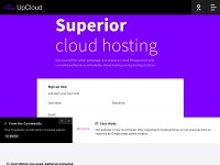 Desktop screenshot for upcloud.com