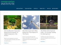 Desktop screenshot for conservationinstitute.org