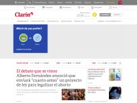 Desktop screenshot for clarin.com