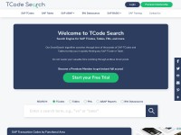 Desktop screenshot for tcodesearch.com