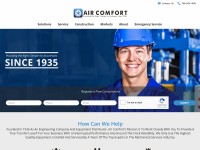 Desktop screenshot for aircomfort.com