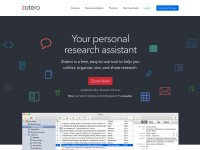 Desktop screenshot for zotero.org