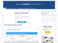 Desktop screenshot for dailycelebritycrossword.com