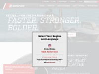 Desktop screenshot for mercurymarine.com