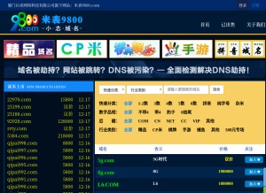 How 9800.com looks like on a tablet such as an iPad.