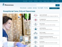 Desktop screenshot for deaconess.com