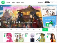 Desktop screenshot for webtoons.com