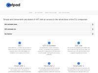 Desktop screenshot for vatpad.com