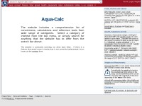 Desktop screenshot for aqua-calc.com
