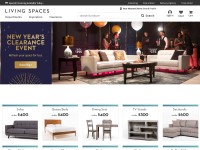 Desktop screenshot for livingspaces.com