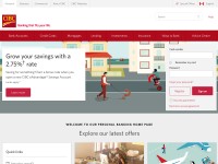 Desktop screenshot for cibc.com