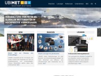Desktop screenshot for ubimet.com