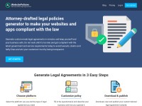 Desktop screenshot for websitepolicies.com