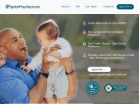 Desktop screenshot for capitalpaydayloan.com