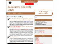 Desktop screenshot for decorativeconcreteguys.com