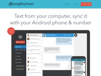 Desktop screenshot for mightytext.net