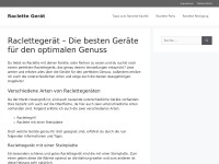 Desktop screenshot for raclettegeraet.com