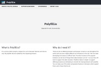 Desktop screenshot for polyfill.io
