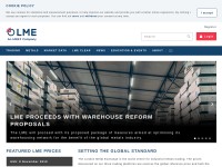 Desktop screenshot for lme.com