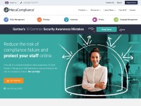 Desktop screenshot for metacompliance.com