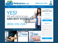 Desktop screenshot for webuycars.com