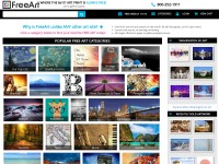 Desktop screenshot for freeart.com