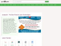 Desktop screenshot for javatpoint.com
