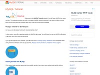 Desktop screenshot for mysqltutorial.org
