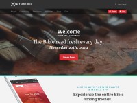 Desktop screenshot for dailyaudiobible.com