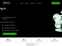 Desktop screenshot for reactmasters.in