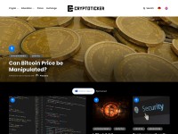 Desktop screenshot for cryptoticker.io