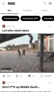 How 9gag.com looks like on a mobile device such as an iPhone.