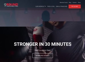 How 9round.com looks like on a tablet such as an iPad.