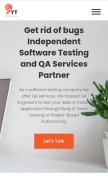 How 9yardstechnology.com looks like on a mobile device such as an iPhone.