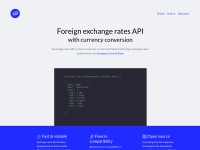 Desktop screenshot for exchangeratesapi.io