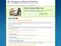 Desktop screenshot for trade-schools.net