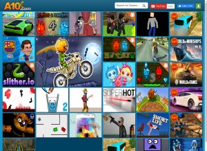 How a10.com looks like on a tablet such as an iPad.