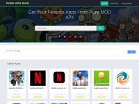 Desktop screenshot for pureapkmod.com