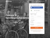 Desktop screenshot for myheritage.nl